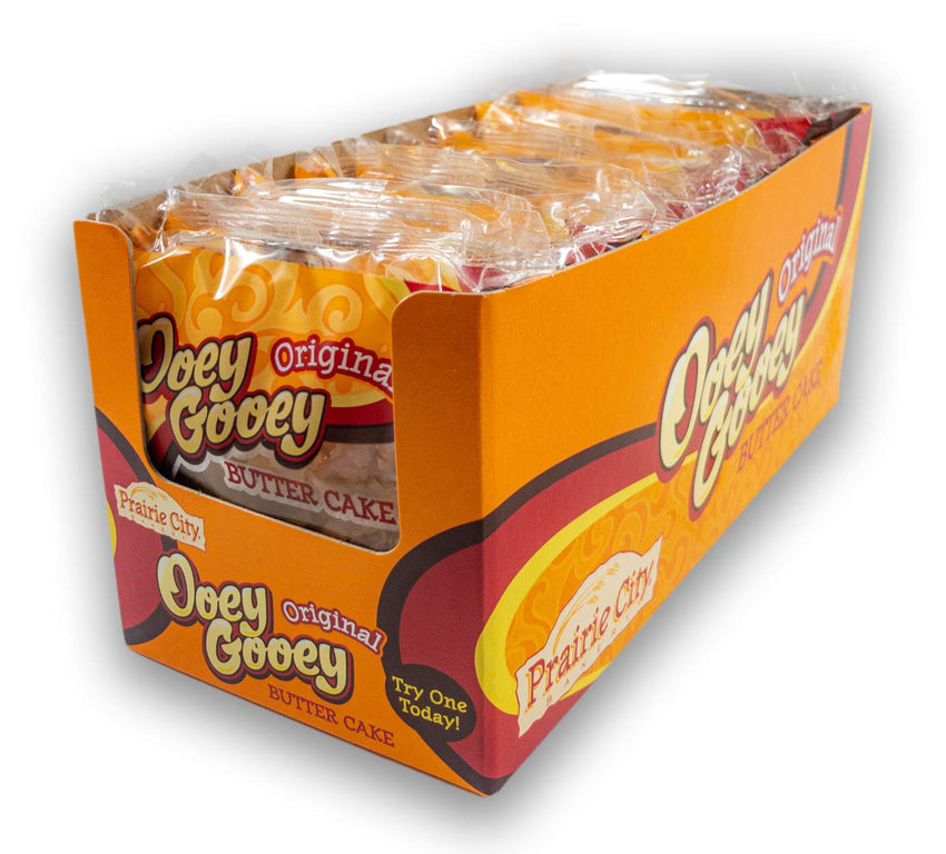 Prairie City Bakery Ooey Gooey Butter Cake Individually Wrapped On The Go Dessert Sweet Treats Perfect For Snacking 2 Ounce Snack Cakes Pack of 10 (Original) - 7DAY'S