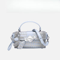 Premium sense crocodile print bag new commuter box bag female crossbody small square bag - 7DAY'S