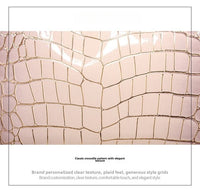 Premium sense crocodile print bag new commuter box bag female crossbody small square bag - 7DAY'S