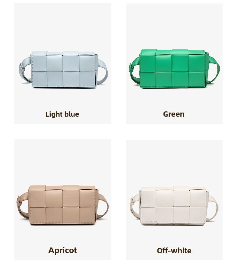 Premium sense of hundred with small bag 2025 new fashion pure color weaving niche ladies crossbody bag small aroma wind women's bag - 7DAY'S