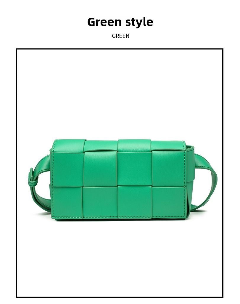 Premium sense of hundred with small bag 2025 new fashion pure color weaving niche ladies crossbody bag small aroma wind women's bag - 7DAY'S