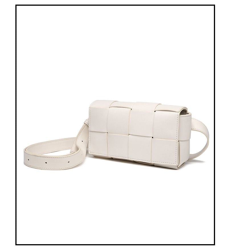 Premium sense of hundred with small bag 2025 new fashion pure color weaving niche ladies crossbody bag small aroma wind women's bag - 7DAY'S