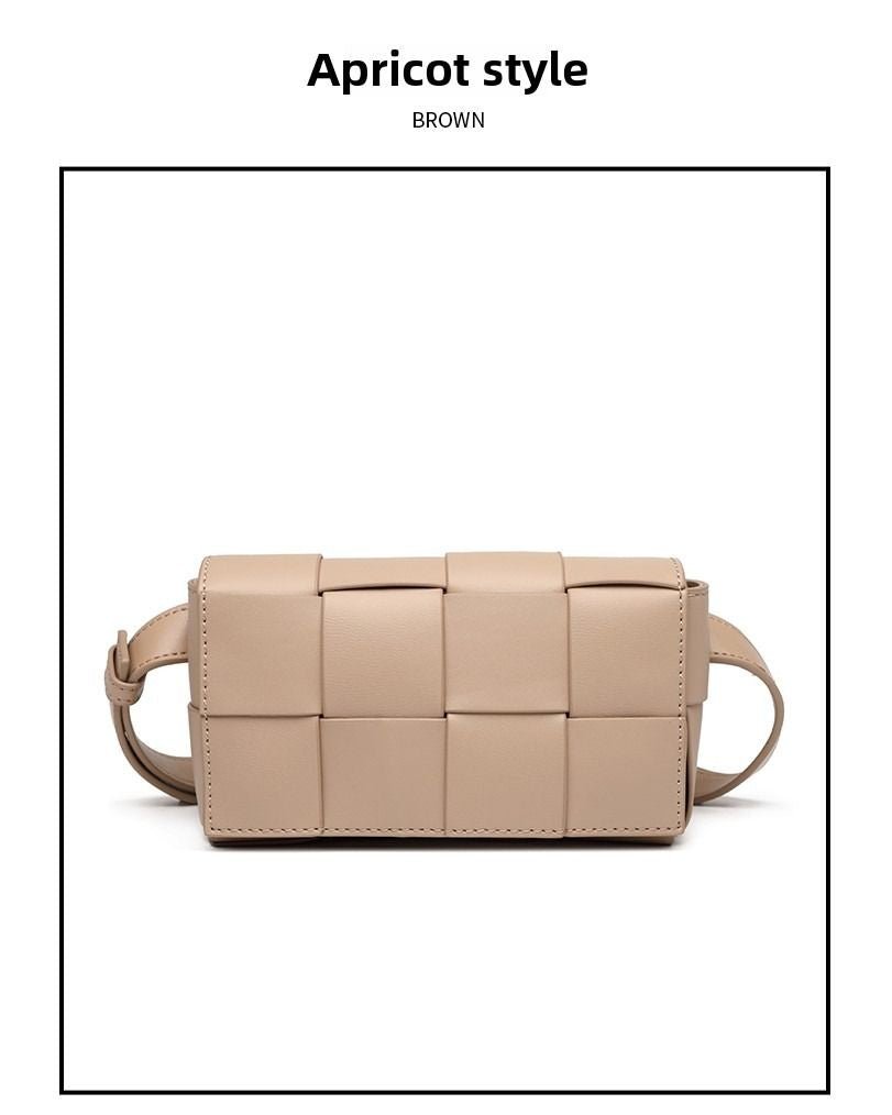 Premium sense of hundred with small bag 2025 new fashion pure color weaving niche ladies crossbody bag small aroma wind women's bag - 7DAY'S