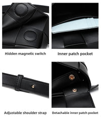 Premium sense of hundred with small bag 2025 new fashion pure color weaving niche ladies crossbody bag small aroma wind women's bag - 7DAY'S