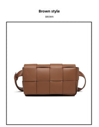 Premium sense of hundred with small bag 2025 new fashion pure color weaving niche ladies crossbody bag small aroma wind women's bag - 7DAY'S