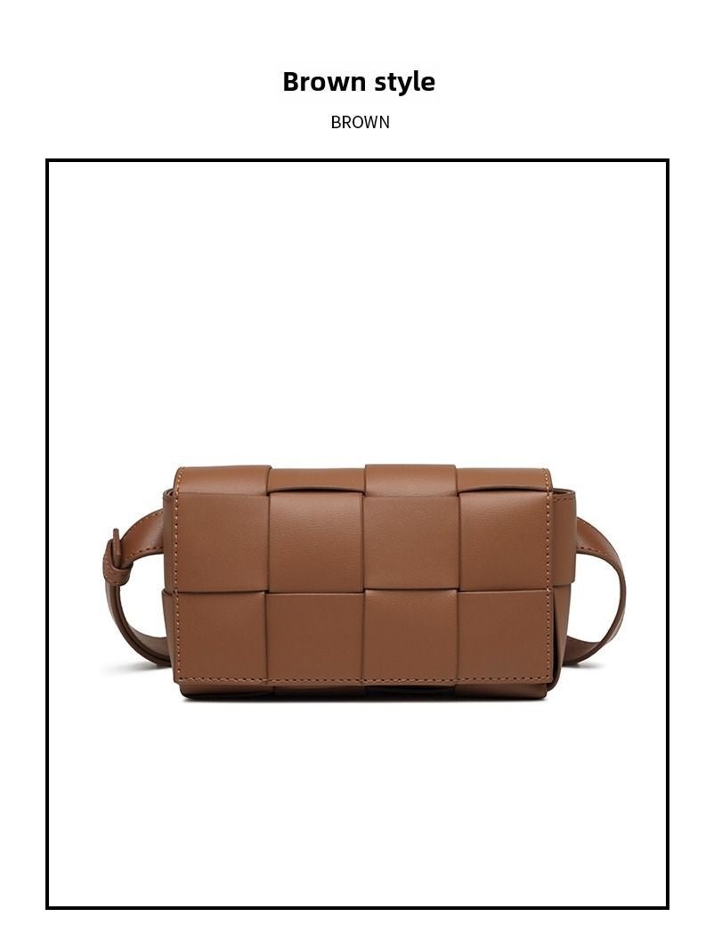 Premium sense of hundred with small bag 2025 new fashion pure color weaving niche ladies crossbody bag small aroma wind women's bag - 7DAY'S