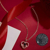 Preserved Red Real Rose with I Love You Necklace Mothers Day Gifts - 7DAY'S