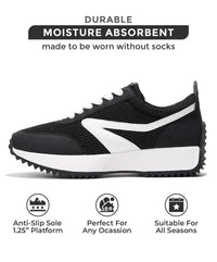 Project Cloud Womens Sneakers - Memory Foam Insole and Lightweight Spring Shoes - Non - Slip Lace Up Trendy Shoes - Fashion Sneakers for Women 2025 - 7DAY'S
