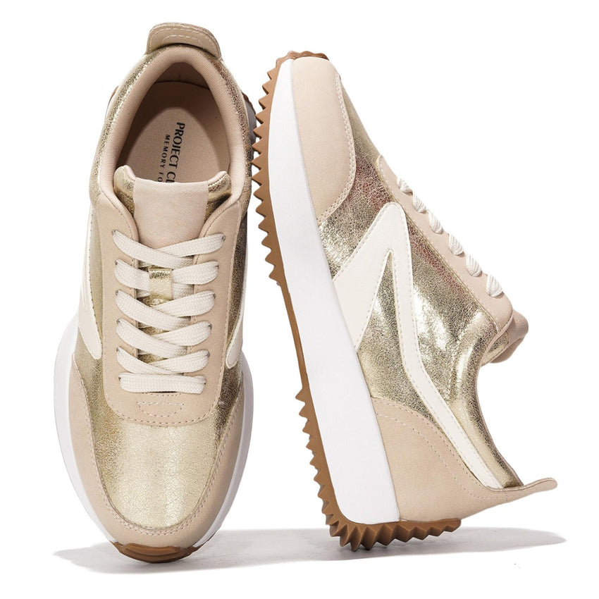 Project Cloud Womens Sneakers - Memory Foam Insole and Lightweight Spring Shoes - Non - Slip Lace Up Trendy Shoes - Fashion Sneakers for Women 2025 - 7DAY'S