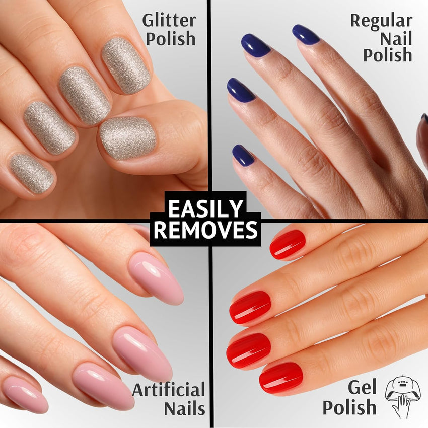 Pronto 100% Acetone Gel Nail Polish Remover - Gel Polish Remover for Nails | Acetone Nail Polish Remover For Nails for Removal of Glue, Gel, Acrylic & Dip | Gel Polish Remover, 8 Fl oz - 7DAY'S