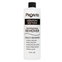 Pronto 100% Acetone Gel Nail Polish Remover - Gel Polish Remover for Nails | Acetone Nail Polish Remover For Nails for Removal of Glue, Gel, Acrylic & Dip | Gel Polish Remover, 8 Fl oz - 7DAY'S