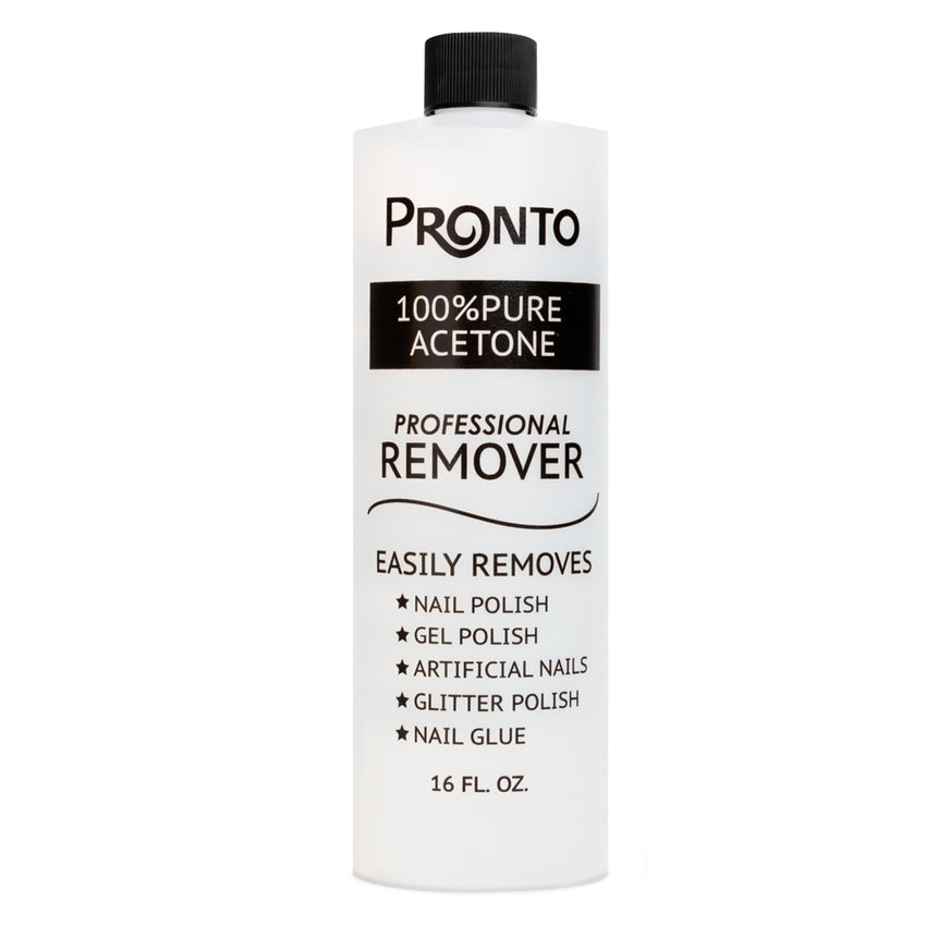 Pronto 100% Acetone Gel Nail Polish Remover - Gel Polish Remover for Nails | Acetone Nail Polish Remover For Nails for Removal of Glue, Gel, Acrylic & Dip | Gel Polish Remover, 8 Fl oz - 7DAY'S