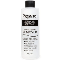 Pronto 100% Acetone Gel Nail Polish Remover - Gel Polish Remover for Nails | Acetone Nail Polish Remover For Nails for Removal of Glue, Gel, Acrylic & Dip | Gel Polish Remover, 8 Fl oz - 7DAY'S