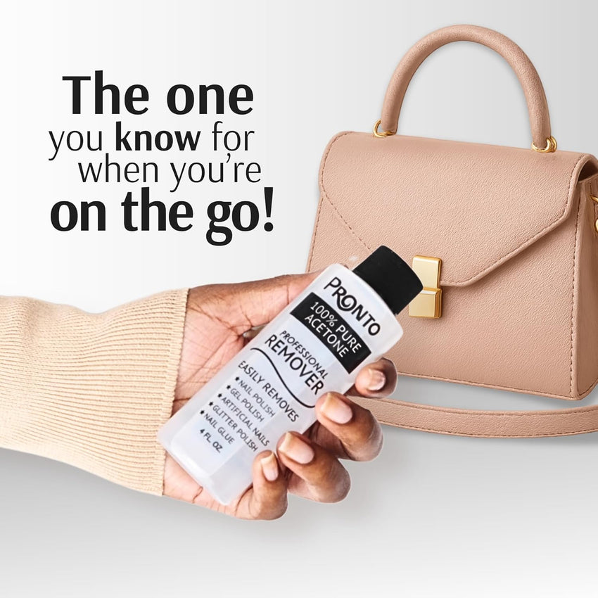 Pronto 100% Acetone Gel Nail Polish Remover - Gel Polish Remover for Nails | Acetone Nail Polish Remover For Nails for Removal of Glue, Gel, Acrylic & Dip | Gel Polish Remover, 8 Fl oz - 7DAY'S