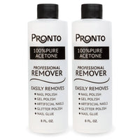 Pronto 100% Acetone Gel Nail Polish Remover - Gel Polish Remover for Nails | Acetone Nail Polish Remover For Nails for Removal of Glue, Gel, Acrylic & Dip | Gel Polish Remover, 8 Fl oz - 7DAY'S
