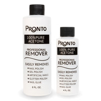 Pronto 100% Acetone Gel Nail Polish Remover - Gel Polish Remover for Nails | Acetone Nail Polish Remover For Nails for Removal of Glue, Gel, Acrylic & Dip | Gel Polish Remover, 8 Fl oz - 7DAY'S
