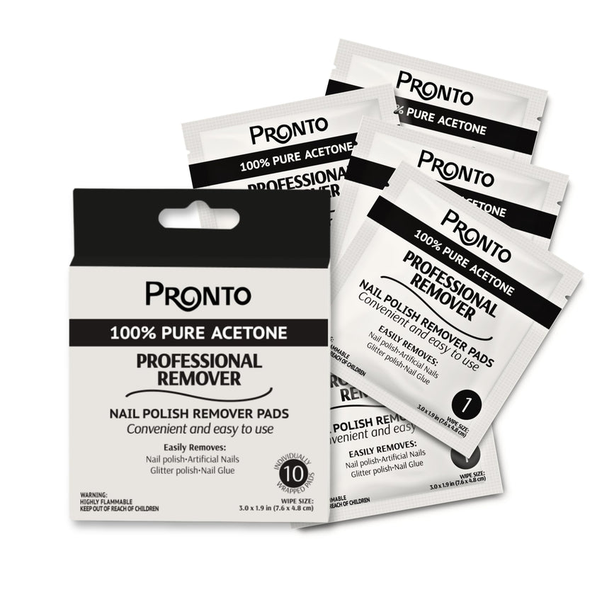 Pronto 100% Acetone Gel Nail Polish Remover - Gel Polish Remover for Nails | Acetone Nail Polish Remover For Nails for Removal of Glue, Gel, Acrylic & Dip | Gel Polish Remover, 8 Fl oz - 7DAY'S