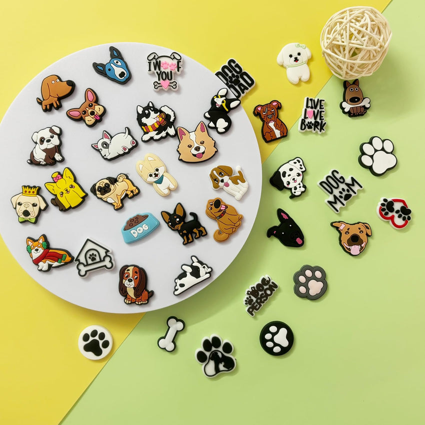 PVC Shoe Charms for Clog Sandals, USA Flag, Dancing, Cheerleading, DIY Shoe Decoration Charms, Party Favor - 7DAY'S