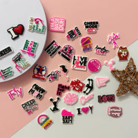 PVC Shoe Charms for Clog Sandals, USA Flag, Dancing, Cheerleading, DIY Shoe Decoration Charms, Party Favor - 7DAY'S