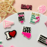 PVC Shoe Charms for Clog Sandals, USA Flag, Dancing, Cheerleading, DIY Shoe Decoration Charms, Party Favor - 7DAY'S