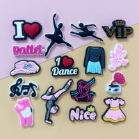 PVC Shoe Charms for Clog Sandals, USA Flag, Dancing, Cheerleading, DIY Shoe Decoration Charms, Party Favor - 7DAY'S