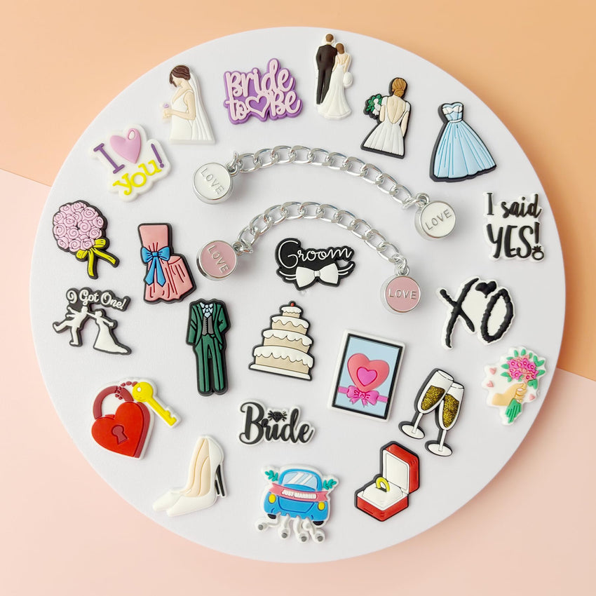 PVC Shoe Charms for Clog Sandals, USA Flag, Dancing, Cheerleading, DIY Shoe Decoration Charms, Party Favor - 7DAY'S