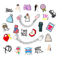 PVC Shoe Charms for Clog Sandals, USA Flag, Dancing, Cheerleading, DIY Shoe Decoration Charms, Party Favor - 7DAY'S