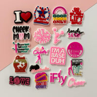 PVC Shoe Charms for Clog Sandals, USA Flag, Dancing, Cheerleading, DIY Shoe Decoration Charms, Party Favor - 7DAY'S