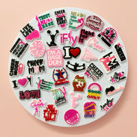 PVC Shoe Charms for Clog Sandals, USA Flag, Dancing, Cheerleading, DIY Shoe Decoration Charms, Party Favor - 7DAY'S