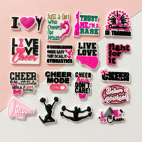 PVC Shoe Charms for Clog Sandals, USA Flag, Dancing, Cheerleading, DIY Shoe Decoration Charms, Party Favor - 7DAY'S