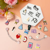 PVC Shoe Charms for Clog Sandals, USA Flag, Dancing, Cheerleading, DIY Shoe Decoration Charms, Party Favor - 7DAY'S