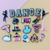 PVC Shoe Charms for Clog Sandals, USA Flag, Dancing, Cheerleading, DIY Shoe Decoration Charms, Party Favor - 7DAY'S