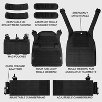 Quick Release Airsoft Weighted Military Breathable Vests - 7DAY'S