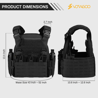 Quick Release Airsoft Weighted Military Breathable Vests - 7DAY'S