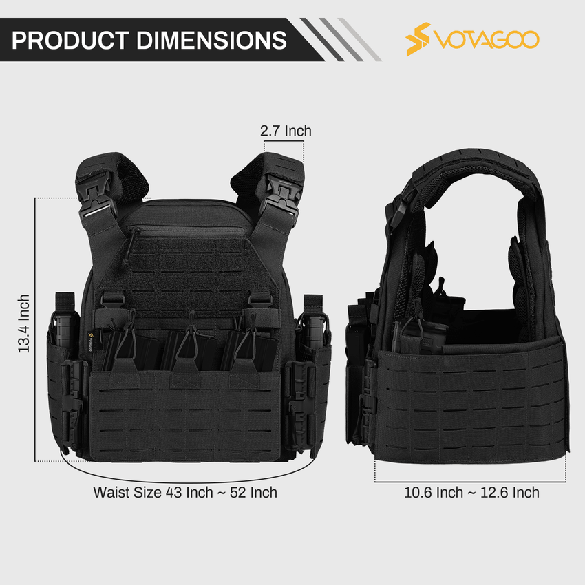 Quick Release Airsoft Weighted Military Breathable Vests - 7DAY'S