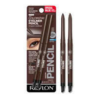 Revlon ColorStay Pencil Waterproof Eyeliner, Smudge - Proof, Eye Makeup with Built - In Sharpener, 202 Black Brown, 0.01 oz - 7DAY'S