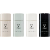 SALT & STONE Aluminum Free Deodorant | Extra Strength 48 Hour Protection for Women & Men | Made with Seaweed Extracts, Shea Butter & Prebiotics (Santal & Vetiver) - 7DAY'S