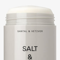 SALT & STONE Aluminum Free Deodorant | Extra Strength 48 Hour Protection for Women & Men | Made with Seaweed Extracts, Shea Butter & Prebiotics (Santal & Vetiver) - 7DAY'S