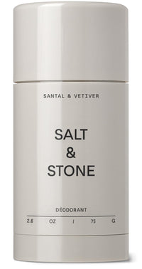 SALT & STONE Aluminum Free Deodorant | Extra Strength 48 Hour Protection for Women & Men | Made with Seaweed Extracts, Shea Butter & Prebiotics (Santal & Vetiver) - 7DAY'S