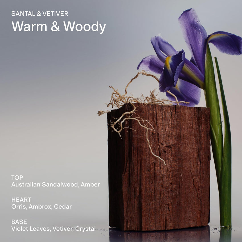 SALT & STONE Aluminum Free Deodorant | Extra Strength 48 Hour Protection for Women & Men | Made with Seaweed Extracts, Shea Butter & Prebiotics (Santal & Vetiver) - 7DAY'S