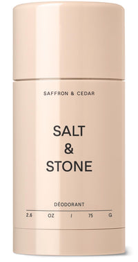 SALT & STONE Aluminum Free Deodorant | Extra Strength 48 Hour Protection for Women & Men | Made with Seaweed Extracts, Shea Butter & Prebiotics (Santal & Vetiver) - 7DAY'S