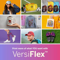 Sawgrass SG500 VersiFlex Printer Bundle, Innovative Inks & Light Heat Transfer Paper Bundle - Soft - Touch Infusible Ink, 8.5x11 Paper - Professional Results on Untreated Fabric and Wood - 7DAY'S