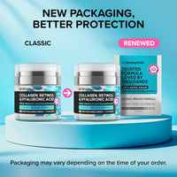 SimplyVital Collagen, Retinol & Hyaluronic Acid Cream - Anti - Aging Face Moisturizer for Face, Firming Skin Care Neck & Décolleté - Made in USA, Daily Moisturizer Face Cream Day & Night - 1.7 fl.oz. - 7DAY'S