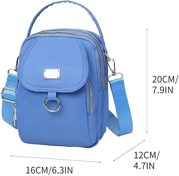 Small Crossbody Purse for Women, Nylon Crossbody Wallet Phone Bag Shoulder Strap Wallet Pouch, Mini Cell Phone Purse - 7DAY'S