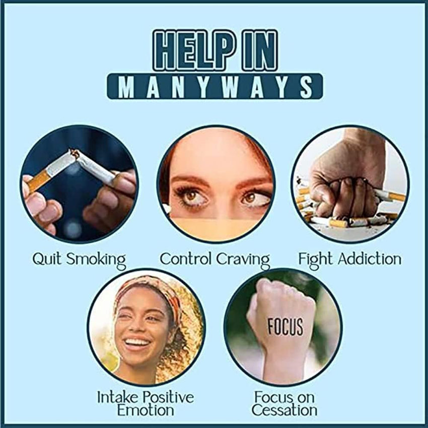 Smoking Cessation Bracelet, Smoking Cessation Bracelet for Women&men Set, Anti Smoking Bracelet, Quit Smoking Bracelet, Smoking Sensation Bracelet, Release Stress and Bring Luck Bracelet (5pcs) - 7DAY'S