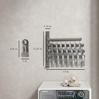 Sock Drying Rack Wall Mounted Rotate Drying Hangers with 28 Clips Laundry Rack for Bra Gloves Hat Baby Cloth Underwear - 7DAY'S