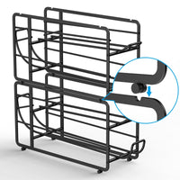 Soda Can Organizer Storage Rack, 2 Pack Stackable Beverage Soda Can Dispenser Organizer Holder for Refrigerator, Cabinet, Pantry - 7DAY'S