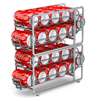 Soda Can Organizer Storage Rack, 2 Pack Stackable Beverage Soda Can Dispenser Organizer Holder for Refrigerator, Cabinet, Pantry - 7DAY'S