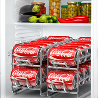 Soda Can Organizer Storage Rack, 2 Pack Stackable Beverage Soda Can Dispenser Organizer Holder for Refrigerator, Cabinet, Pantry - 7DAY'S