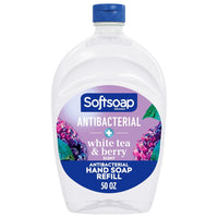 Softsoap Antibacterial Liquid Hand Soap Refill, White Tea & Berry Scented Hand Soap, 50 Ounce(Packaging May Vary) - 7DAY'S